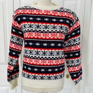 Randolph Hall Wintuk vintage 1970s-era knit sweaters Vintage Fair Isle Sweater